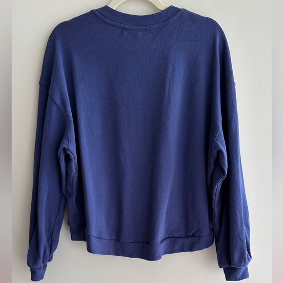 FP Beach by Free People Matching Sweatshirt & Sweatpants Set, Dark Blue, Size XS - Picture 11 of 16